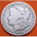 @RARA@ ESTADOS UNIDOS 1 DOLAR 1901 O MORGAN KM.110 MONEDA DE PLATA MBC- USA Silver $1 Dollar Coin R/2