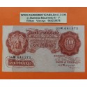 @ESCASO@ INGLATERRA 10 SHILLINGS 1948 BRITANNIA Rey JORGE VI Firma PEPPIATT Pick 368B BILLETE MBC- United Kingdom
