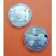 (2003) CANTABRIA MEDALLA DE PLATA COLEGIATA DE SANTILLANA DEL MAR y ESCUDO DE ESPAÑA FNMT SI CAPSULA 0,40 Onzas