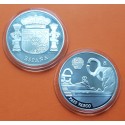 (2003) PAIS VASCO MEDALLA DE PLATA PEINE DE LOS VIENTOS CHILLIDA EN SAN SEBASTIAN ESCUDO DE ESPAÑA FNMT SI CAPSULA 0,40 Onzas