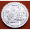SANTO TOME y PRINCIPE 100 DOBRAS 1985 ISLAS y ESTRELLAS 10 AÑOS DE INDEPENDENCIA KM.42 MONEDA DE NICKEL SC