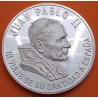 @ESCASA@ ESPAÑA 1 ONZA 1992 III VIAJE DEL PAPA JUAN PABLO II MEDALLA DE PLATA PURA Troy Oz OUNCE España Medalla