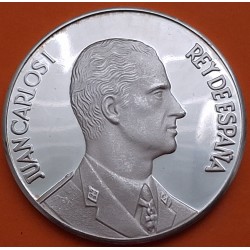 . 1 aaacoin x ESPAÑA MEDALLA DE PLATA 1975 BUSTO DEL REY EMERITO JUAN CARLOS I DE BORBÓN 40mm 24,20 GR.