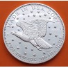 @OFERTA@ ESTADOS UNIDOS 2 ONZAS 1991 SEATED LIBERTY y AGUILA MEDALLA DE PLATA PURA 999 TROY OZ FINE SILVER