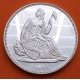 @OFERTA@ ESTADOS UNIDOS 2 ONZAS 1991 SEATED LIBERTY y AGUILA MEDALLA DE PLATA PURA 999 TROY OZ FINE SILVER