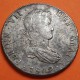 @RARA@ ESPAÑA Rey FERNANDO VII 8 REALES 1809 PJ Ceca de POTOSÍ (BOLIVIA) MONEDA DE PLATA Bella Pátina Spain Ferdin VII