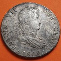 @RARA@ ESPAÑA Rey FERNANDO VII 8 REALES 1809 PJ Ceca de POTOSÍ (BOLIVIA) MONEDA DE PLATA Bella Pátina Spain Ferdin VII