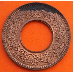 INDIA 1 PICE 1944 Época del REY JORGE VI KM.533 MONEDA DE BRONCE EBC + SOMBRA British Colony EPOCA NAZI WWII