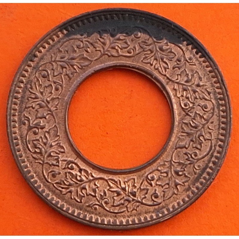 INDIA 1 PICE 1944 Época del REY JORGE VI KM.533 MONEDA DE BRONCE EBC + SOMBRA British Colony EPOCA NAZI WWII