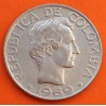 COLOMBIA 50 CENTAVOS 1969 FRANCISCO DE PAULA SANTANDER KM.228 MONEDA DE NICKEL EBC-