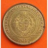 URUGUAY 2 PESOS 2012 CARPINCHO KM.136 MONEDA DE LATON EBC 2 Pesos Uruguayos 2012