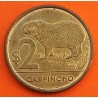 URUGUAY 2 PESOS 2012 CARPINCHO KM.136 MONEDA DE LATON EBC- 2 Pesos Uruguayos 2012