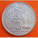 COMORES 5 FRANCOS 1992 CONFERENCIA MUNDIAL SOBRE LA PESCA PEZ KM.15 MONEDA DE ALUMINIO EBC/SC- Comoros 5 Francs