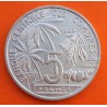COMORES 5 FRANCOS 1992 CONFERENCIA MUNDIAL SOBRE LA PESCA PEZ KM.15 MONEDA DE ALUMINIO EBC/SC- Comoros 5 Francs