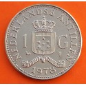 ANTILLAS HOLANDESAS 1 GULDEN 1978 REINA JULIANA KM.12 MONEDA DE NICKEL EBC Netherlands Antilles