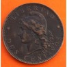@ESCASA@ ARGENTINA 2 CENTAVOS 1891 DAMA LIBERTAD KM.32 MONEDA DE BRONCE MBC Latin Monetary Union