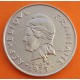 POLINESIA FRANCESA 20 FRANCOS 1975 DAMA ABORIGEN y FRUTOS - I.E.O.M. KM.9 MONEDA DE NICKEL EBC/SC- Polynesie Francaise