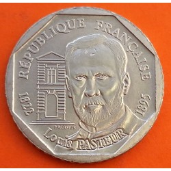 FRANCIA 2 FRANCOS 1995 LOUIS PASTEUR y PROBETAS DE LABORATORIO KM.1119 MONEDA DE NICKEL EBC France 2 Francs