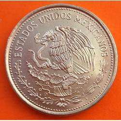 MEXICO 50 PESOS 1984 BENITO PABLO JUAREZ - PUNTOS EN BRAILLE KM.495 MONEDA DE ACERO SC- Mejico coin