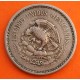 MEXICO 10 CENTAVOS 1945 FILIGRANAS AZTECAS KM.432 MONEDA DE NICKEL MBC- Mejico ACUÑADA DURANTE LA 2ª GUERRA MUNDIAL WWII