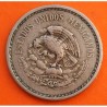 MEXICO 10 CENTAVOS 1945 FILIGRANAS AZTECAS KM.432 MONEDA DE NICKEL MBC- Mejico ACUÑADA DURANTE LA 2ª GUERRA MUNDIAL WWII