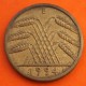 ALEMANIA 10 REICHSPFENNIG 1924 E CEREALES República del WEIMAR KM.40 MONEDA DE LATON MBC- Germany DEUTSCHES REICH