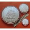 . 6,20 Onzas x ESPAÑA 1 ECU + 5 ECUS + 25 ECUS 1996 MARINA ESPAÑOLA 3 MONEDAS DE PLATA SI CÁPSULAS NO ESTUCHE FNMT