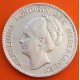 HOLANDA 1 GULDEN 1939 WILHELMINA REINA GUILLERMINA KM.161 MONEDA DE PLATA MBC The Netherlands silver coin WWII