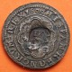 ESPAÑA Rey FELIPE III 8 MARAVEDIES 1600 SEGOVIA con resello de VIII MARAVEDIES Rey FELIPE III MONEDA DE COBRE