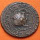 ESPAÑA Rey FELIPE III 8 MARAVEDIES 1600 SEGOVIA con resello de VIII MARAVEDIES Rey FELIPE III MONEDA DE COBRE