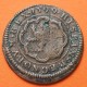 ESPAÑA Rey FELIPE III 8 MARAVEDIES 1599 SEGOVIA con resello de VIII MARAVEDIES Rey FELIPE III MONEDA DE COBRE