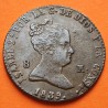 . @RARA@ ESPAÑA REINA ISABEL II 8 MARAVEDIES 1839 Ceca de SEGOVIA KM.531.3 MONEDA DE COBRE Spain 8 Maravedis