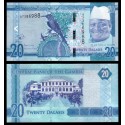 GAMBIA 20 DALASIS 2015 PAJARO y CASA PALACIEGA Pick 33 BILLETE SC Africa UNC BANKNOTE