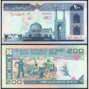 IRAN 200 RIALS 1982 AGRICULTORES y MEZQUITA Pick 136D BILLETE SC Middle East UNC BANKNOTE