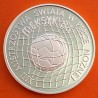 POLONIA 500 ZLOTY 1986 BALÓN EN RED MUNDIAL DE FUTBOL EN MEXICO KM.225 MONEDA DE PLATA PROOF Poland 500 Zlotych