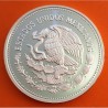 MEXICO 100 PESOS 1985 JUGADOR, RED y BALÓN - COPA MUNDIAL DE FUTBOL KM.505 MONEDA DE PLATA PROOF Mejico silver 1 ONZA