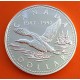 CANADA 1 DOLAR 1997 1987 LOONEY DOLLAR 10 Aniversario GANSO KM.296 MONEDA DE PLATA PROOF cápsula silver Dollar