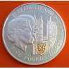 @ESCUDO en ORO@ GUERNSEY 5 LIBRAS 1997 BODAS DE ORO KM.71.A MONEDA DE PLATA PROOF Golden Wedding ELIZABETH & PHILIP
