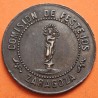 . @ESCASA@ ZARAGOZA 1872 MEDALLA DE COBRE INAUGURACIÓN DEL TEMPLO BASÍLICA DEL PILAR COMISIÓN DE FESTEJOS