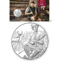 . 1 aaaaaacoin @5/SEP. Envío - BLISTER - PLATA@ AUSTRIA 10 EUROS 2025 PANTALÓN DE CUERO Trajes Tradicionales 2ª MONEDA