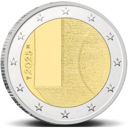 . 1 aaaaaaaaacoin @ENVÍO HOY@ FINLANDIA 2 EUROS 2025 DIPLOMACÍA y POLÍTICA EXTERIOR 1ª MONEDA CONMEMORATIVA Tirada 270.000