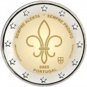 . 1 aaaaaaaacoin @ENVÍO HOY@ PORTUGAL 2 EUROS 2025 MOVIMIENTO SCOUT SIEMPRE ALERTA 1ª MONEDA CONMEMORATIVA SC