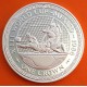 ISLA DE MAN 1 CORONA 1986 XIII MUNDIAL DE FUTBOL MEXICO 86 REMATE A PORTERIA KM.163B MONEDA DE PLATA PROOF Silver Crown Isle Of
