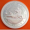 ISLA DE MAN 1 CORONA 1986 XIII MUNDIAL DE FUTBOL MEXICO 86 REMATE A PORTERIA KM.163B MONEDA DE PLATA PROOF Silver Crown Isle Of