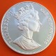 ISLA DE MAN 1 CORONA 1986 XIII MUNDIAL DE FUTBOL MEXICO 86 BANDERAS FLAGS KM.165B MONEDA DE PLATA PROOF Silver Crown Isle Of