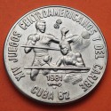 CUBA 1 PESO 1981 BOXEO XIV JUEGOS CENTROAMERICANOS KM.62 MONEDA DE NICKEL SC- Caribe coin