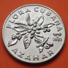 CUBA 1 PESO 1981 AZAHAR Serie FLORA CUBANA KM.53 MONEDA DE NICKEL SC- Caribe coin