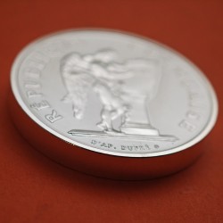 @PIEDFORT - DOBLE GROSOR@ FRANCIA 100 FRANCOS 1989 ANGEL ALADO KM.970 MONEDA DE PLATA SC France 100 Francs silver