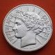 @PIEDFORT - DOBLE GROSOR@ FRANCIA 100 FRANCOS 1988 DAMA y RAYOS KM.966 MONEDA DE PLATA + MUESCA France 100 Francs silver