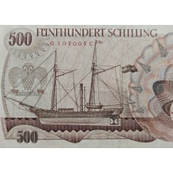 . @PVP NUEVO 300€@ AUSTRIA 500 SCHILLING 1997 VELERO y JOSEF RESSEL Pick 139 BILLETE MBC Österreich banknote